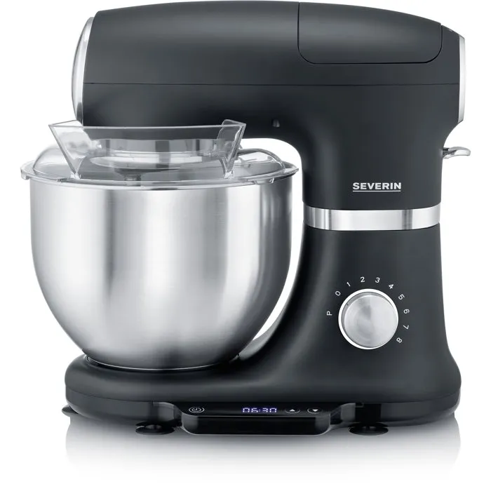 Severin Robot pâtissier KM3898 Noir mat avec balance intégrée Severin Robot pâtissier KM3898 Noir mat avec balance intégrée