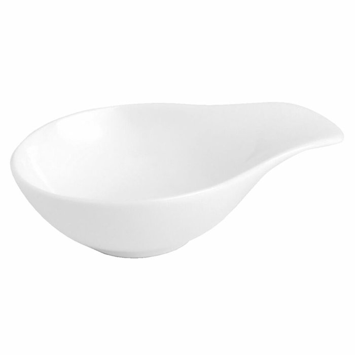 Quid Bol Porcelaine Chef 11x8 cm (12 Unités) Blanc Matériau Céramique Compatible Micro-ondes Lave-vaisselle