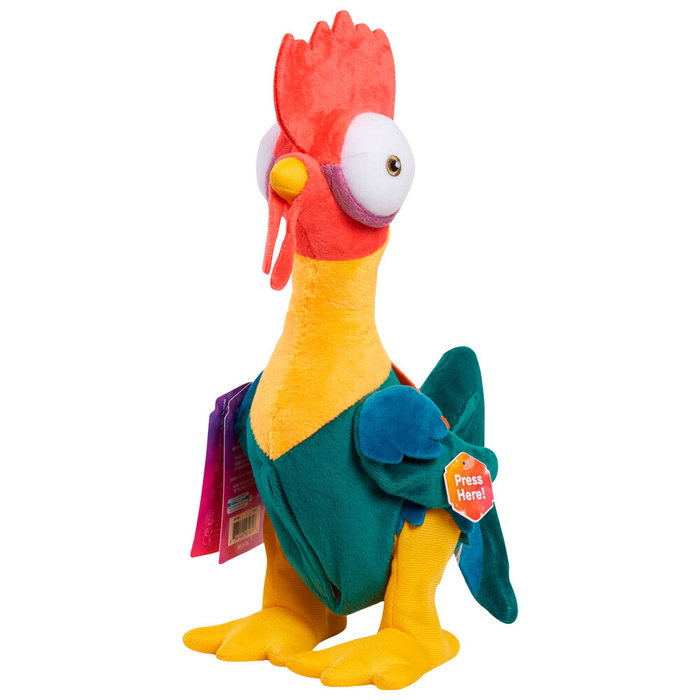 JUST PLAY Peluche Disney Vaiana Moana - Hei Hei Cloquea y Baila, 25 cm, avec sons et mouvement, tissu doux, pile incluses JUST PLAY Peluche Disney Vaiana Moana - Hei Hei Cloquea y Baila, 25 cm, avec sons et mouvement, tissu doux, pile incluses