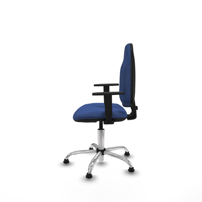 PIQUERAS Y CRESPO Chaise de bureau Algarra bleu marine avec base chromée