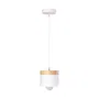Lampadaire "Mikayla" SKD-P1010-S - Suspension réglable en aluminium et bois - Design moderne et décontracté