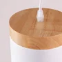 Lampadaire "Mikayla" SKD-P1010-S - Suspension réglable en aluminium et bois - Design moderne et décontracté
