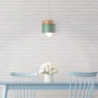 Lampadaire "Mikayla" SKD-P1010-S - Suspension réglable en aluminium et bois - Design moderne et décontracté