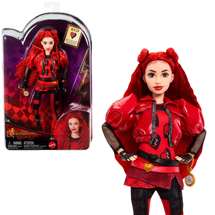 Mattel Disney Descendants - Poupée Red Fille de la Reine de Cœurs Hwt93, avec Accessoires (Langues: Anglais, Français, Allemand, Italien, Portugais, Espagnol) Mattel Disney Descendants - Poupée Red Fille de la Reine de Cœurs Hwt93, avec Accessoires (Langues: Anglais, Français, Allemand, Italien, Portugais, Espagnol)
