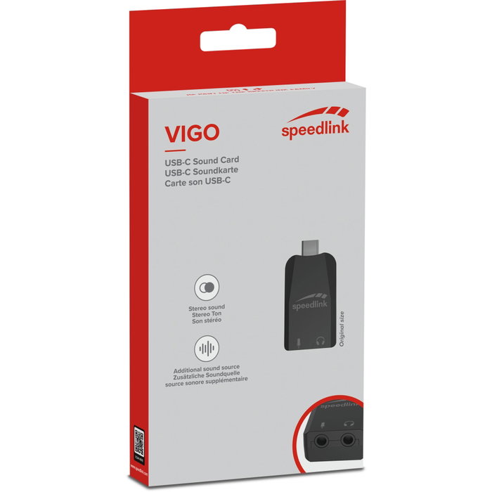 Speedlink VIGO USB-C Sound Card black