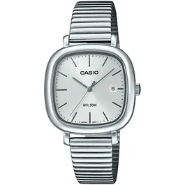 Casio LTP-B166D Montre Femme Cadran Blanc Acier Inoxydable Quartz Analogique Date Étanche 5 Bars