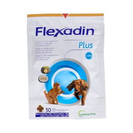 Vetoquinol Vet Flexadin Plus pour petits chiens et chats, 30 chews