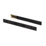 Emuca Lot de 5 jeux de Coulisses pour tiroirs, roulement à billes, hauteur 45mm, profondeur 550mm, sortie totale, fermeture amortie, Noir