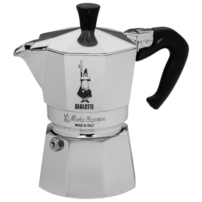 Bialetti Moka Express Cafetière italienne en Aluminium, 3 Tasses, modèle M30
