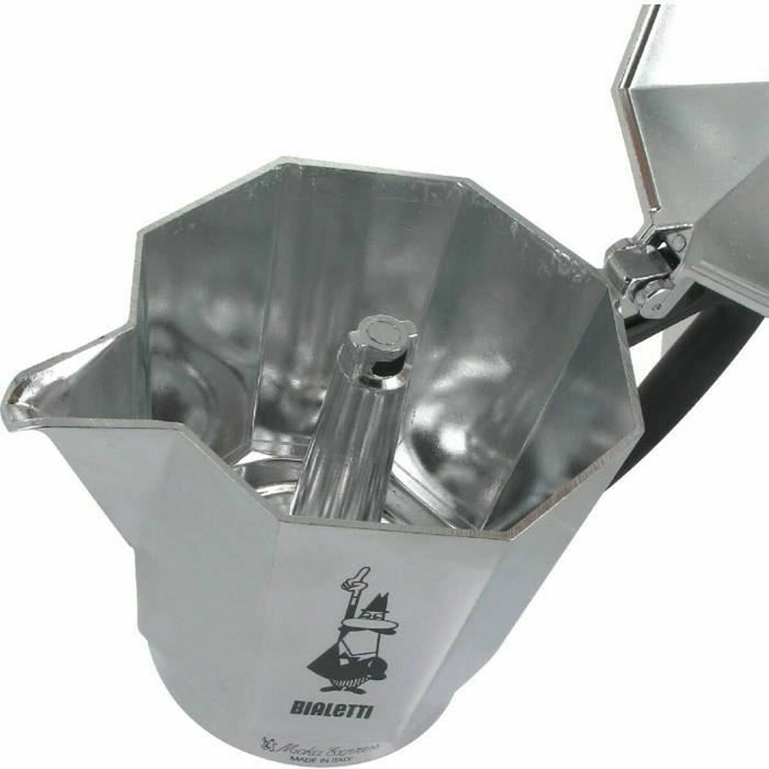 Bialetti Moka Express 3 Tasses, Aluminium Gris
