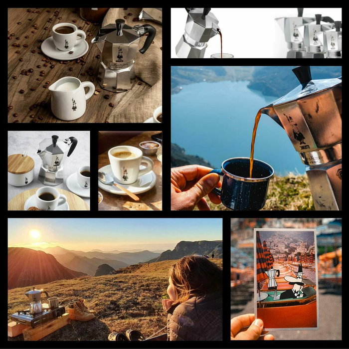 Bialetti Moka Express 3 Tasses, Aluminium Gris