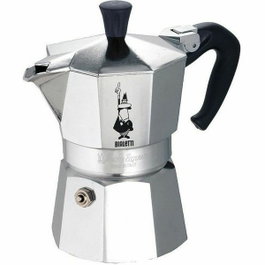 Bialetti Moka Express 3 Tasses, Aluminium Gris