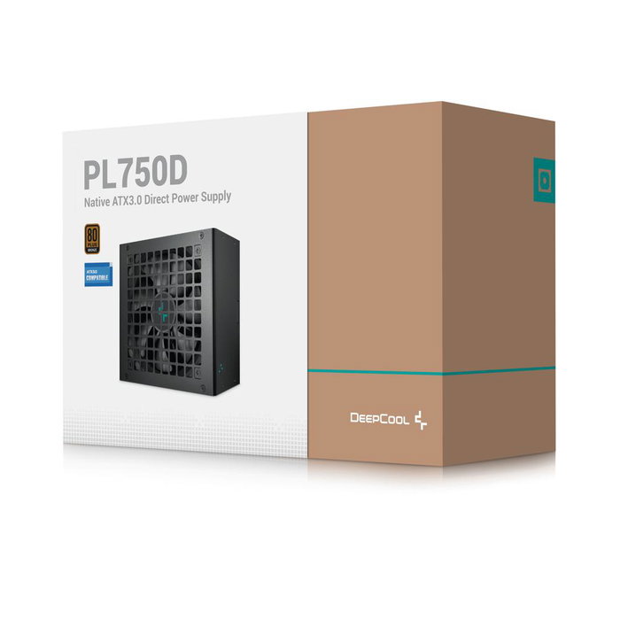 Deepcool R-PL750D-FC0B-EU-V2 Alimentation ATX 3.0 750W 80 PLUS Bronze Noire Deepcool R-PL750D-FC0B-EU-V2 Alimentation ATX 3.0 750W 80 PLUS Bronze Noire