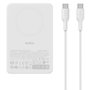 Belkin UltraCharge Pro Slim Magnetic Power Bank 10K Qi2 25W PD30W White