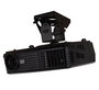 B-Tech BT899XL Support de plafond universel pour projecteur, 25 kg max, ajustement micro inclinaison, roulis et pivotement, noir