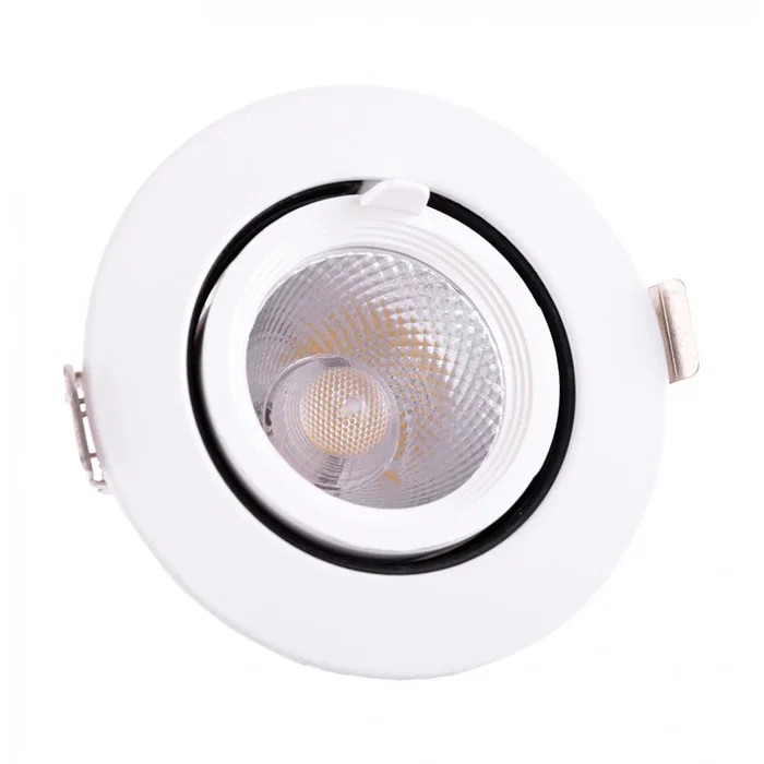 Foco Downlight LED 9W 1350Lm 2700K Blanco Cálido Circular Orientable Foco Downlight LED 9W 1350Lm 2700K Blanco Cálido Circular Orientable