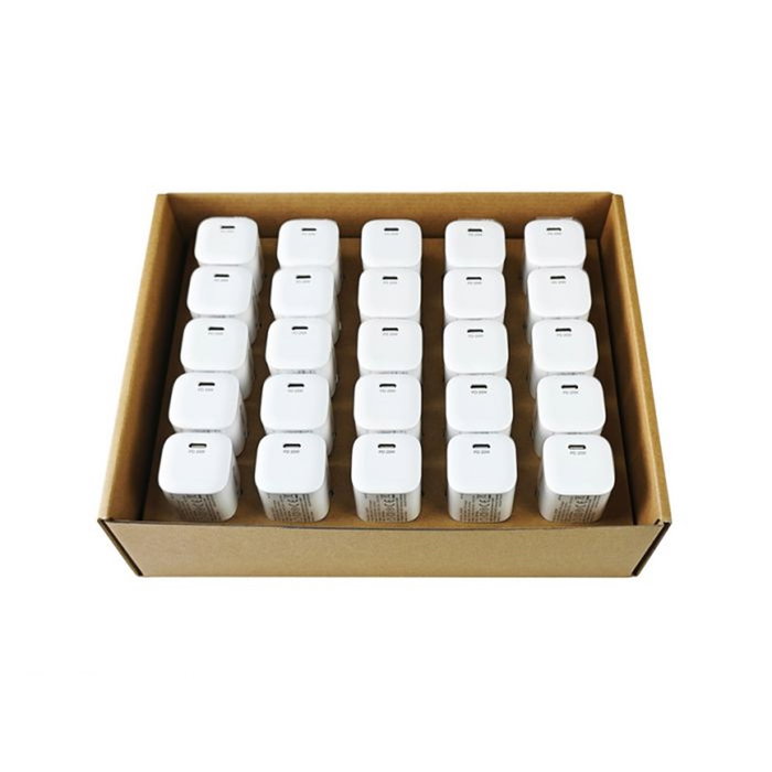 Equip 245530 Pack de 25 Chargeurs Muraux USB-C PD 3.0 20W Charge Rapide