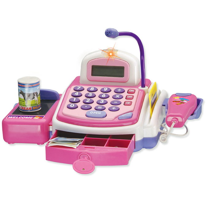 Tachan Caisse enregistreuse rose Little Life 14263 – Jouet imitation avec sons, lumières et accessoires – Enfants dès 3 ans – Multilingue Tachan Caisse enregistreuse rose Little Life 14263 – Jouet imitation avec sons, lumières et accessoires – Enfants dès 3 ans – Multilingue