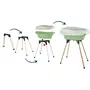 Thermobaby VASCO - Pack Plan à langer et Baignoire 2 en 1 pour Bébé, Bord arrondi, Sécurisé, Pratique, Vert Céladon