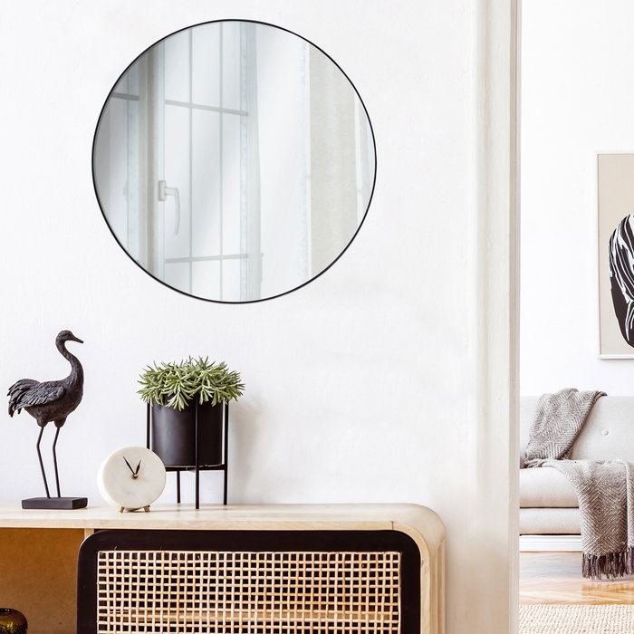 Home Deco Factory Miroir Rond Extra-plat 55 cm Mirage