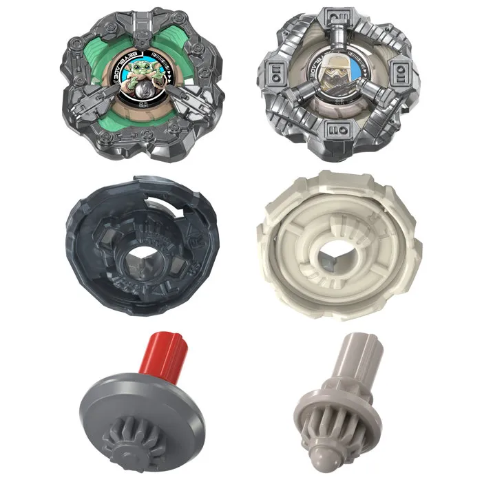 Beyblade X Star Wars Collab Grogu vs. Snowtrooper avec 2 toupies et 2 lanceurs