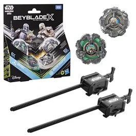 Beyblade X Star Wars Collab Grogu vs. Snowtrooper avec 2 toupies et 2 lanceurs