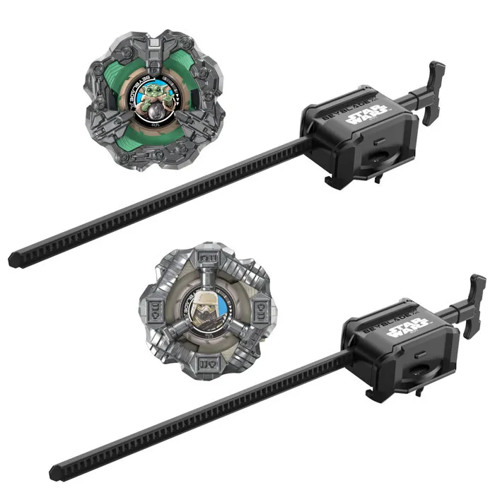 Beyblade X Star Wars Collab Grogu vs. Snowtrooper avec 2 toupies et 2 lanceurs