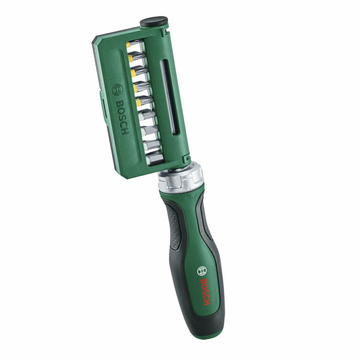 Bosch Set de 19 tournevis à cliquet avec embouts acier S2 Bosch Set de 19 tournevis à cliquet avec embouts acier S2