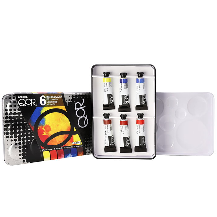 Qor Set d'introduction d'aquarelle 6 couleurs Qor Set d'introduction d'aquarelle 6 couleurs