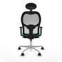 Piqueras y Crespo Chaise de Bureau 1D086N1 Turquoise