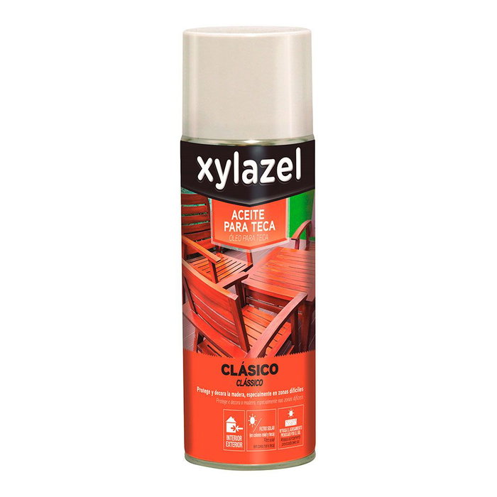 Xylazel Huile en spray pour teck couleur miel 400 ml Xylazel Huile en spray pour teck couleur miel 400 ml
