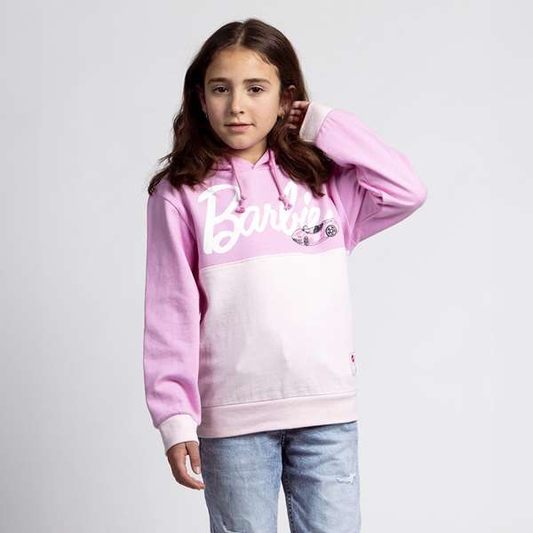 Cerdá Sweat-Shirt avec Capuche en Coton Brushed à Thème Barbie - Taille 14 Ans - Rose