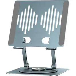 Yenkee YSN 02 Support TV universel pivotant 360° pour tablette et ordinateur portable jusqu'à 17 pouces - En alliage d'aluminium - Noir