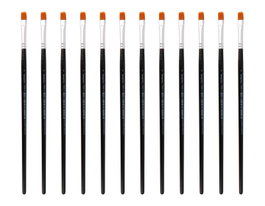 Innspiro Boîte de 12 pinceaux synthétiques plats n°06