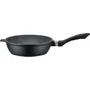 GSW Gourmet Granit - Set batterie de cuisine 10 pièces en fonte d'aluminium, compatible induction - Marmites 20/24 cm, casserole 16 cm, poêle et sauteuse 24 cm, panier vapeur