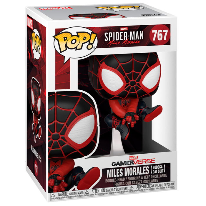 FUNKO Figura POP Marvel Spiderman Miles Morales Bodega Cat Suit