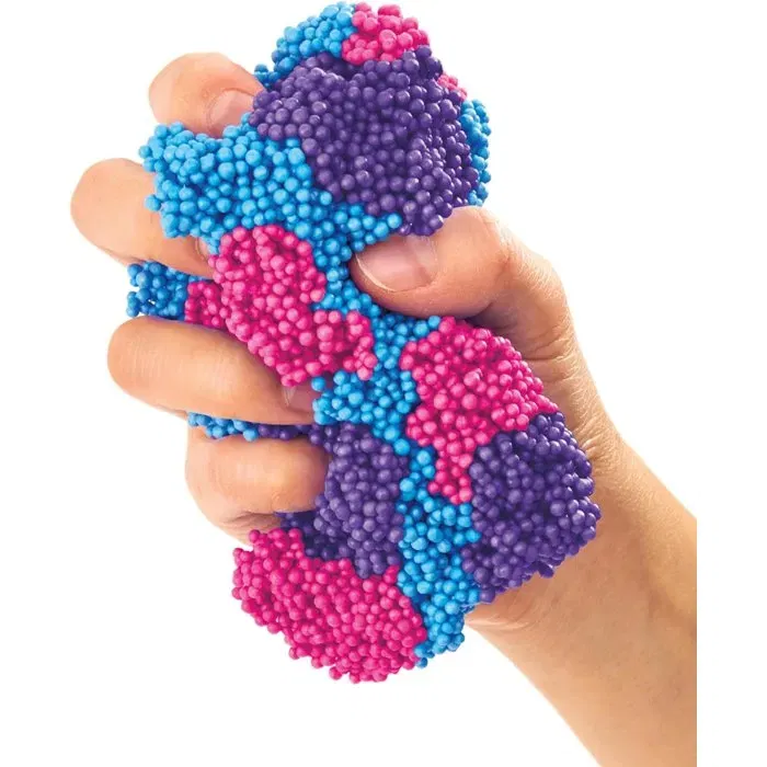 Lexibook Crazart - Kit de 4 textures élastiques à modeler avec 5 accessoires et paillettes, pour créations sensorielles uniques