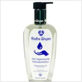 RADHE SHYAM Gel Hydroalcoolique Hygiénisant Aloe Vera 250ml - Protection Antibactérienne, Parfum Citron Vert-Citron
