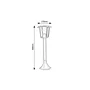 RABALUX Lampe de Jardin Extérieur de Sol 'Taverna' Style Classique, Aluminium Noir Mat, IP44, Douille E27, Pour Ampoule jusqu'à 15W, Sans Ampoule, Réf. RAB-7128