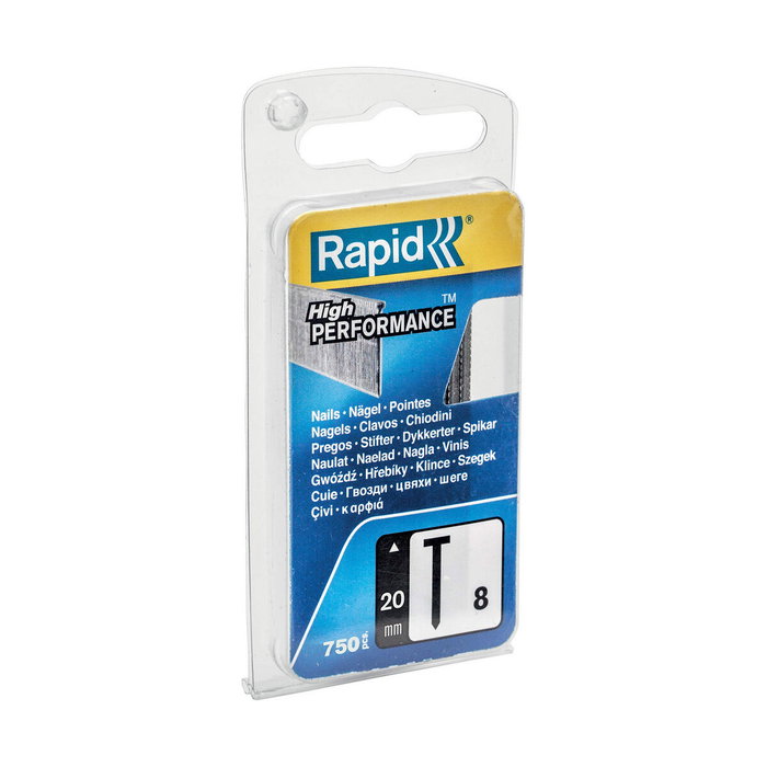 Rapid Clous galvanisés N°8 20 mm - Fil fin - 750 unités Rapid Clous galvanisés N°8 20 mm - Fil fin - 750 unités