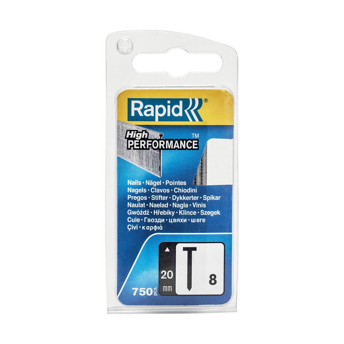 Rapid Clous galvanisés N°8 20 mm - Fil fin - 750 unités Rapid Clous galvanisés N°8 20 mm - Fil fin - 750 unités