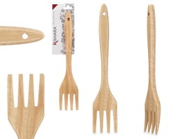 KINVARA Fourchette en Bois de Châtaignier Naturel (Lot de 24) 