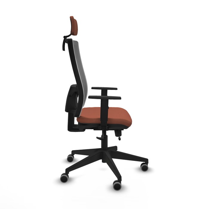 Piqueras y Crespo Chaise de Bureau Horna avec Appui-tête et Mécanisme Sincro/Traslack, Marron et Gris Piqueras y Crespo Chaise de Bureau Horna avec Appui-tête et Mécanisme Sincro/Traslack, Marron et Gris