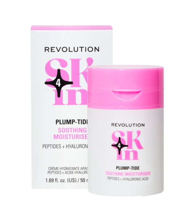 Revolution Skincare Plump-Tide Crème Soin Visage Réconfortante à l'Acide Hyaluronique et Peptides 50 ml Revolution Skincare Plump-Tide Crème Soin Visage Réconfortante à l'Acide Hyaluronique et Peptides 50 ml