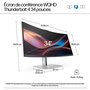 HP - Écran de conférence intelligent 34 pouces WQHD Pro Series 7 (734pm) - Webcam Poly Studio, Thunderbolt 4, HDR400 IPS, Sans PVC