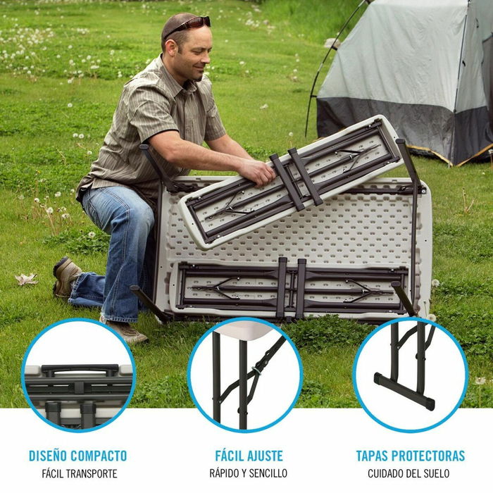 Ensemble Table + Chaises Lifetime Crème 106 x 61 x 74 cm Ensemble Table + Chaises Lifetime Crème 106 x 61 x 74 cm