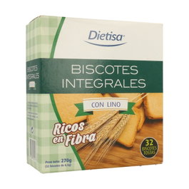 Dietisa Biscotes Intégrales au Lin 270 g