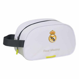 SAFTA Nécessaire de voyage Real Madrid 25/26, 26x12x15 cm, adaptable aux chariots à bagages, avec poignée latérale