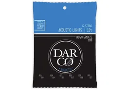 Darco Jeu de Cordes Acoustique Bronze 80/20 12 Cordes Light 10-47