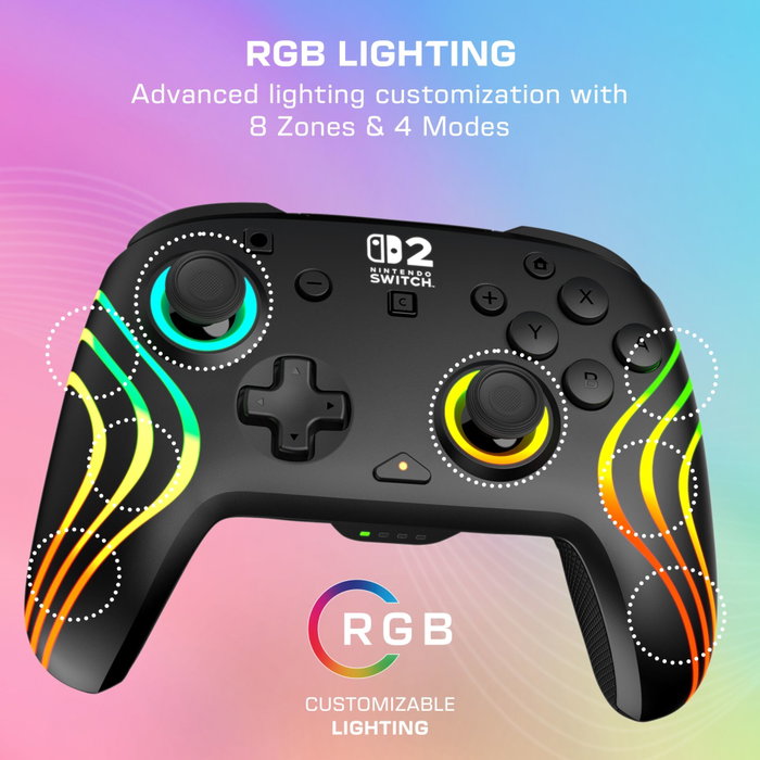 Turtle Beach Afterglow Wave - Manette de jeu RGB sans fil - Noir